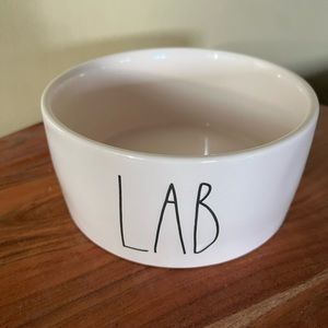 Rae Dunn LAB Dog Bowl